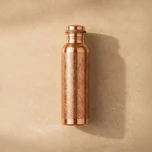 1. premium 1 liter engraved copper water bottle with 99%+ copper purity and test report available on request