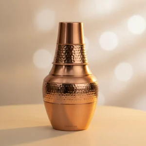 pure copper water storage pot with 99%+ copper purity and natural copper finish