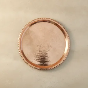 round copper tray for wholesale export with purity test report and food-related certificate available on request